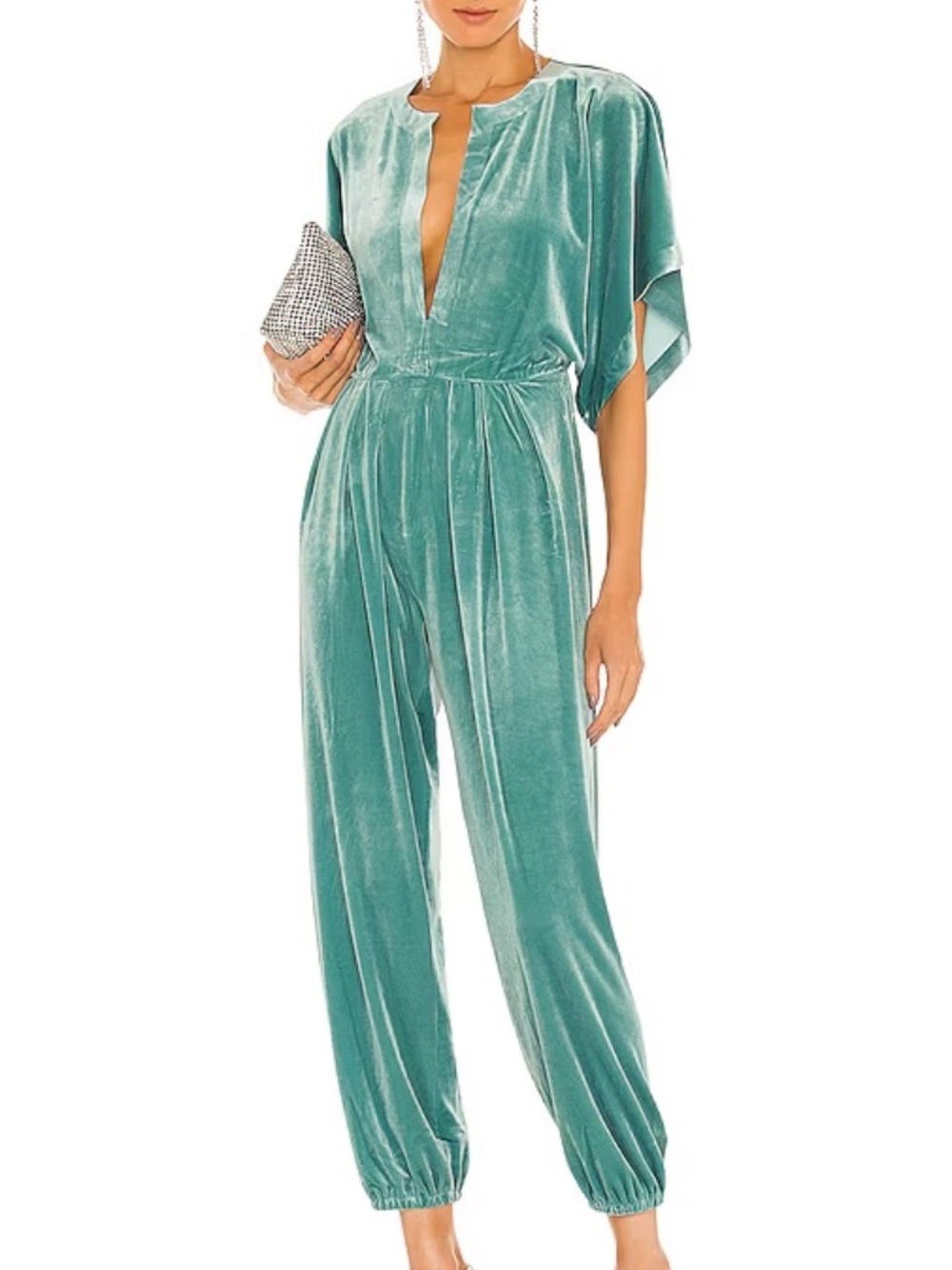 NORMA KAMALI | Rectangle Jog Jumpsuit | Vintage Mint | Size Small